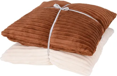 Zdjęcie produktu dla Poduszki dekoracyjne do salonu z tkaniny szenilowej, zestaw 2 sztuk, 45 x 45 cm