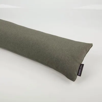 Produktbild von SCHÖNER LEBEN. Thermo-Zugluftstopper kuschelweich grün für Fenster & Türen Auswahl 80cm Länge