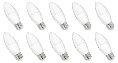 Produktbild von Spectrum E27 LED Kerzenlampe 4W 340lm 6000K Kaltweiß 230V 10 Stück