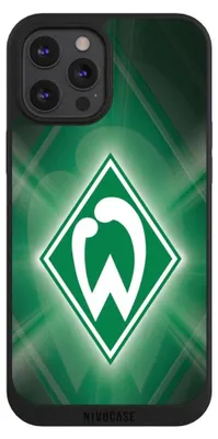 Produktbild von NIVOCASE Handyhülle für Apple iPhone 12 Pro Max  Hülle NIVOpure Case Schwarz Offizielles Lizenzprodukt SV Werder Bremen Wappen
