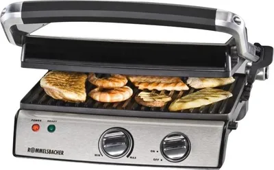 Productafbeelding van Contactgrill KG 2020, met diverse toepassingsmogelijkheden, 5 standen voor hoogteverstelling, traploze temperatuurregeling, antiaanbaklaag op de grillplaten, vetopvangbak, 2000 watt