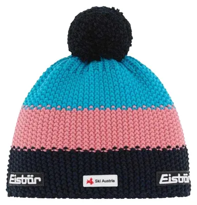 Produktbild von Eisbar - Mütze, Bommel PP9638 (Einheitsgröße) (Schwarz/Blau/Pink)