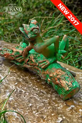 Image de Gargouille Fontaine Figure en pierre Jardin Décoration Étang Cracheur d'eau Grenouille 6034
