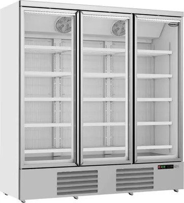 Zdjęcie produktu dla Zamrażarka Combisteel JDE-1530F - 3 drzwi szklane, chłodzenie wspomagane wentylatorem, oświetlenie LED