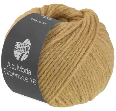 Produktbild von Lana Grossa ALTA MODA Cashmere 16 50 g supersoftes Kettengarn aus extrafeiner Wolle mit Kaschmir 110 m Farbe 081 - Camel