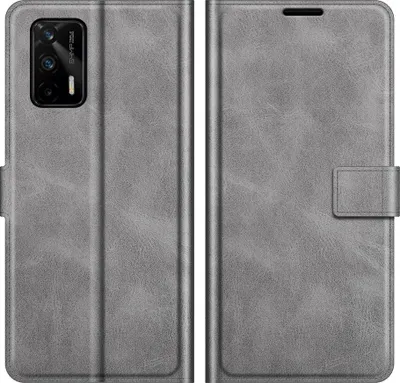 Produktbild von Mobigear Wallet  Realme GT Hülle Klapphülle Geldbörse - Grau