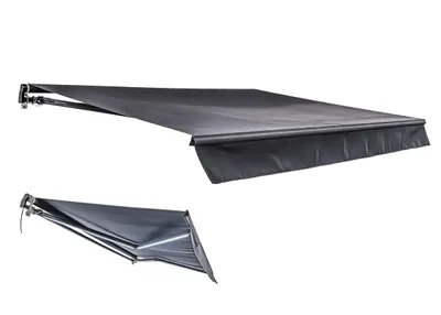 Produktbild von Elektrische Gelenkarmmarkise 295x200 cm, mit LED Beleuchtung, motorisiert, anthrazit