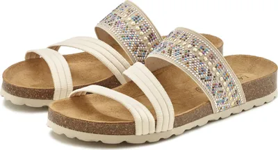 Produktbild von LASCANA Pantolette Mule, Sandale, offener Schuh, Sommerschuh, beige Größe 41