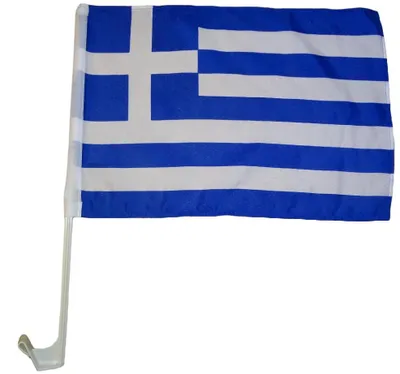 Produktbild von Autoflagge Griechenland 30 x 40 cm Autofahne WM EM Fahne Flagge Auto Fenster Fensterflagge Fensterfahne