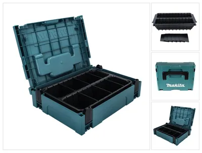 Obrázek produktu pro Makita Makpac 1 + Vario vložka se 2 přihrádkami ( P-83680 ) pro ruční nářadí