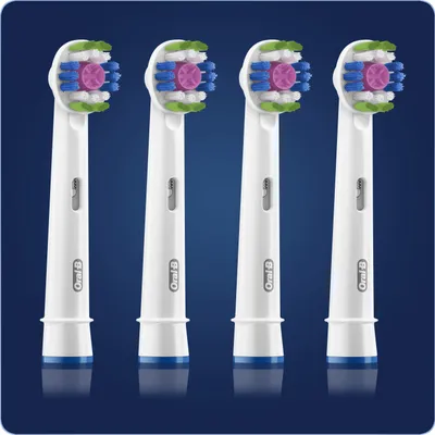 Produktbild von Oral-B Aufsteckbürsten 3D weiß 4er