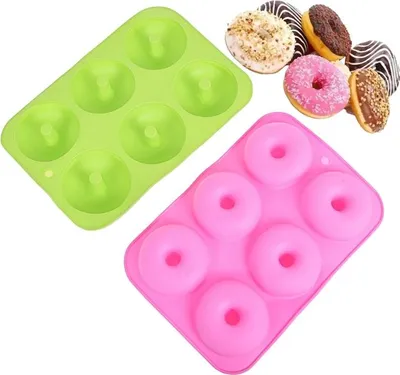 Produktbild von Silikonform zum Backen von Donuts 6 Schlitze