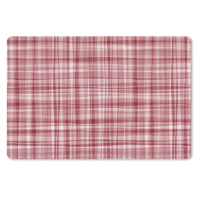 Produktbild von MuchoWow® Mauspad Mousepad Muster - Rot - Wellen 27x18 cm - Mousepads - Maus Mat - Pad - Mausunterlage - Büroartikel - Desk Matten