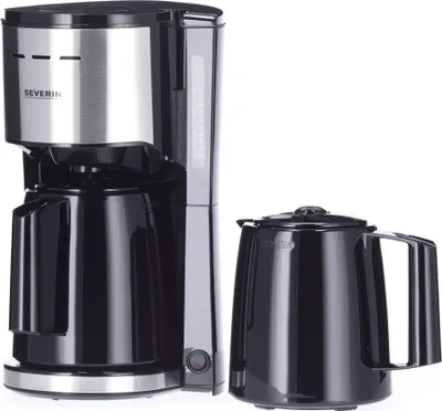 Produktbild von SEVERIN Kaffeemaschine KA 9308 edelstahl / schwarz mit 2 Thermokannen