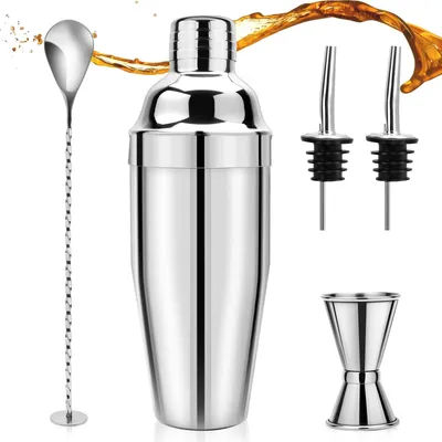 Cocktailshaker-Set 750 ml Edelstahl für Bar & Party