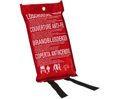 Produktbild von ABUS Löschdecke 1x1m aus hitzebeständigem Glasfasergewebe für Entstehungsbrände