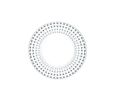 Obrázek produktu pro Nachtmann Bossa Nova Talíř malý, sada 2 kusů, servírovací talíř, skleněný talíř, křišťálové sklo, Ø 23 cm, 0098035-0