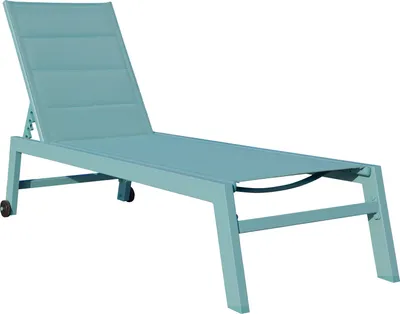 Produktbild von Sonnenliege BARBADOS aus hellblauem Textilene - hellblaues Aluminium