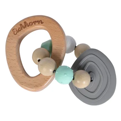 Image de Anneau de dentition Eichhorn Baby Pure Jouet en bois de qualité pour bébés