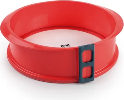 Produktbild von Abnehmbare Kuchenform Ibili-Erdbeere, Silikon/hitzebeständiges Glas, 20x7 cm, rot
