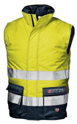 Immagine prodotto di Gilet di sicurezza Sir Safety Microlines da uomo, impermeabile e riflettente, classe 2, taglia 4XL, giallo/blu ad alta visibilità