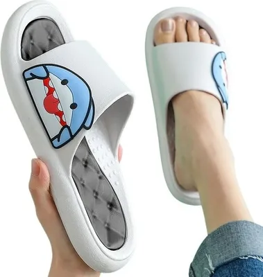 Produktbild von Damen Badelatschen Badepantoletten Badeschuhe Hausschuhe Deka Weiß Gr.24/25