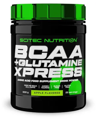 Image de BCAA - Scitec Nutrition - BCAA + Glutamine xpress (300g) - Saveur Pomme