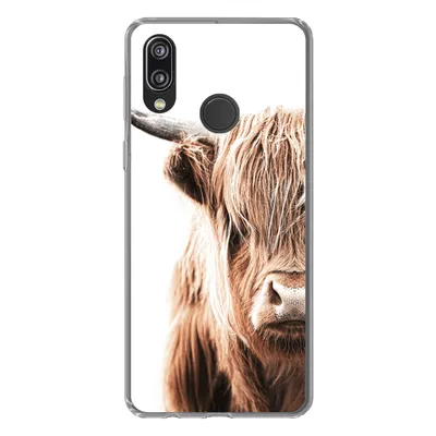 Produktbild von MuchoWow® Handyhülle Schutzhülle Hülle für Huawei P20 Lite (2020) Schottischer Highlander - Kuh - Tiere Silikon Softcase Handy Hülle - Kartenhalter