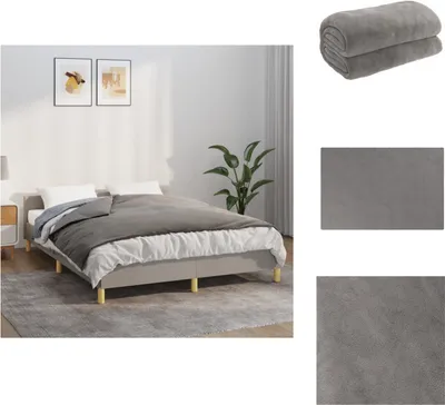 Immagine prodotto di vidaXL Coperta pesata con rivestimento grigio 122x183 cm 9 kg di tessuto - Coperte