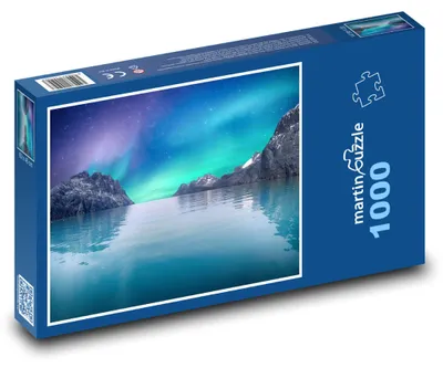 Obrázok produktu pre Puzzle 1000 Polárna žiara nad oceánom - martinpuzzle