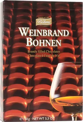 Produktbild von Böhme Weinbrandbohnen Pralinen gefüllt mit Weinbrand 150g 2er Pack