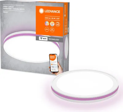 Obrázok produktu pre Ledvance LED Smart+ stropné svietidlo Orbis Circle Ø46cm 28W 2400lm RGBW 2700K-6500K Stmievateľné App Google Alexa WiFi