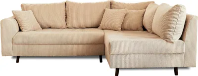 Produktbild von Best Mobilier Rune, Ecksofa, Beige, 4 Sitz(e), Rune, Samt, Holz