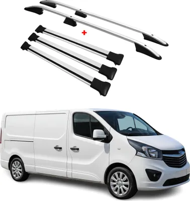 Image de Kit Barres de toit pour Opel Vivaro 2014-2019 Alu Gris L3 L2 Long 5x