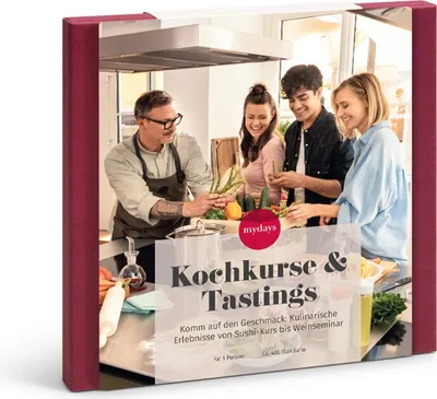 Produktbild von mydays Geschenkbox Kochkurse & Tastings; Erlebnis verschenken oder selbst erleben; Gutschein für 1 Person(en)