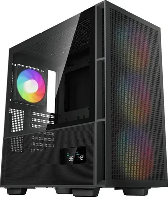 Produktbild von PC Gehäuse Deepcool CH560 Digital, Midi-Tower, ATX, 3x140mm A-RGB Lüfter, 1x120mm A-RGB Lüfter, Schwarz