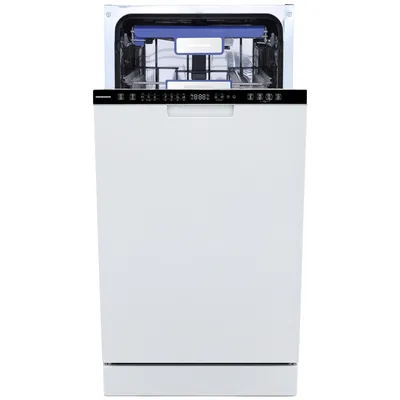 Image de Heinner HDW-BIM45710AD+++, Entièrement intégré, Étroit (45 cm), Tactile, LED, 3 paniers/paniers, Dessus