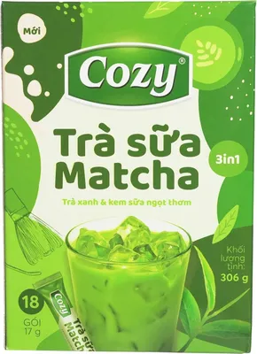 Zdjęcie produktu dla Cozy Tra Sua Matcha Milk Tea 3w1 306 g