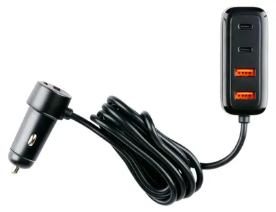 Obrázek produktu pro Univerzální nabíječka do auta – Snellader, 12-24V, s 6 porty – USB Type-C a Type-A