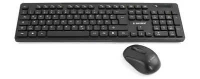 Produktbild von Gembird Wireless Desktop Set Schwarz DE-Layout