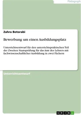 Produktbild von Bewerbung um einen Ausbildungsplatz