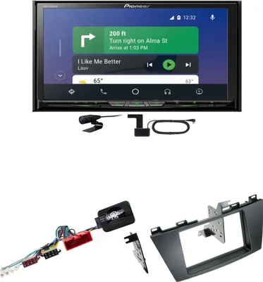 Produktbild von Pioneer AVH-Z9200DAB DAB+ CarPlay Android Auto USB CD Einbauset für Mazda 5 CW