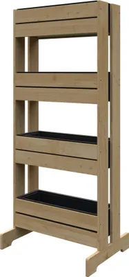 Produktbild von Kräuterhochbeet Vertikalbeet Blumenkasten Trennwand aus Holz in SAND