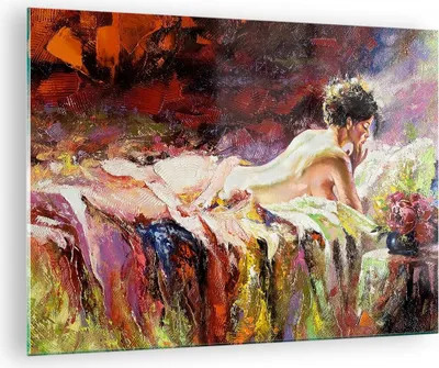 Produktbild von Bilder auf glas - Frau Modell - 70x50cm - Glasbilder - Wandbilder - Bilder - Kunstdruck - zum Aufhängen bereit - Wanddekoration aus Glas - Glas Bilder - Wandbild auf Glas - Einteilig - GAA70x50-3534