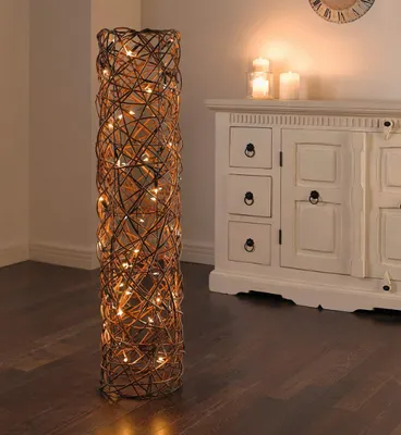 Produktbild von Deko-Säule 'Lichterzauber' Kerze Schein Leuchte Lampe Stehlampe Säule Naturweide