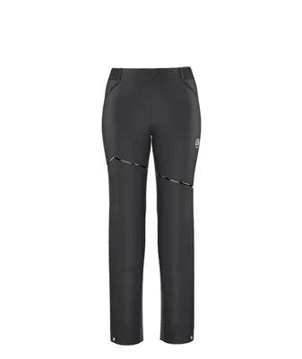 Schwarze Softshellhose für Damen von La Sportiva; Modell "Orizon Pant W"; mit seitlichen Nähten.