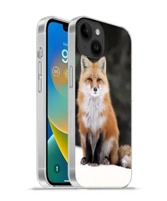Produktbild von MuchoWow® Handyhülle Schutzhülle Hülle für Apple iPhone 14 Plus - Soft case Fuchs - Schnee - Rot Silikon Softcase Handy Hülle - Abbildung