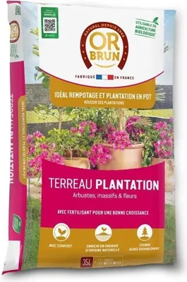 Produktbild von Pflanzerde Or Brun, 35 L, Hochwertige Pflanzerde für Plantagen, OBRTPLAN35N