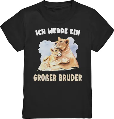 Produktbild von Tiger Großer Bruder T-Shirt – Black / 134/146 (9-11)