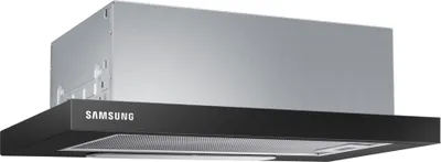 A Samsung range hood is shown against a white background.